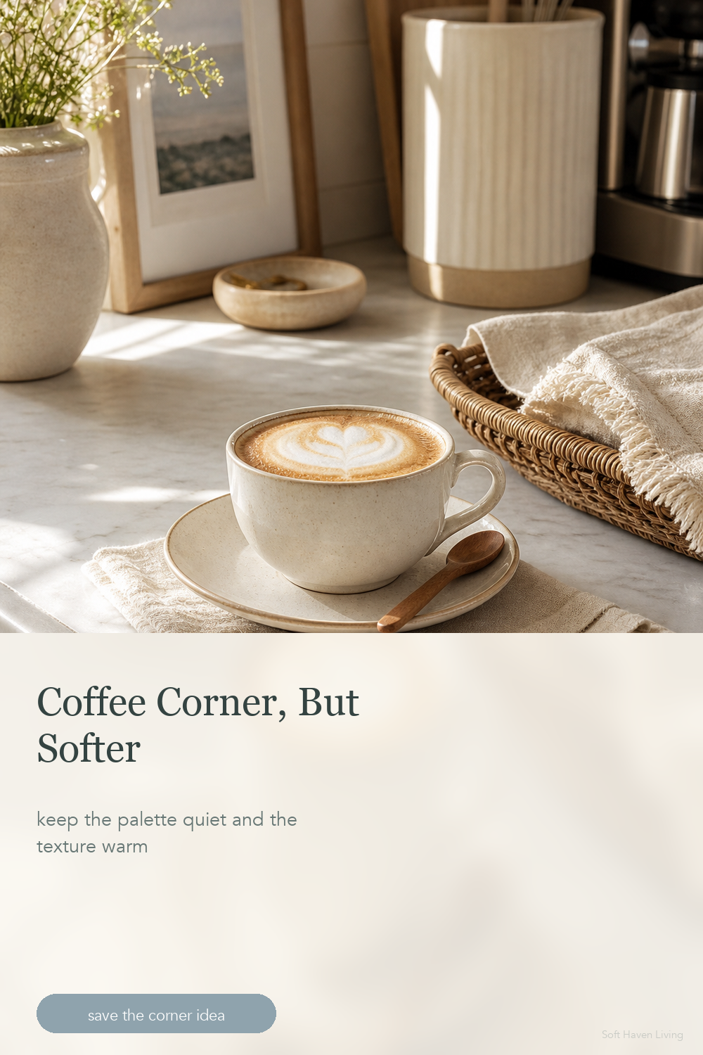Pin 7 soft coffee corner V2 with new cappuccino kitchen-counter picture