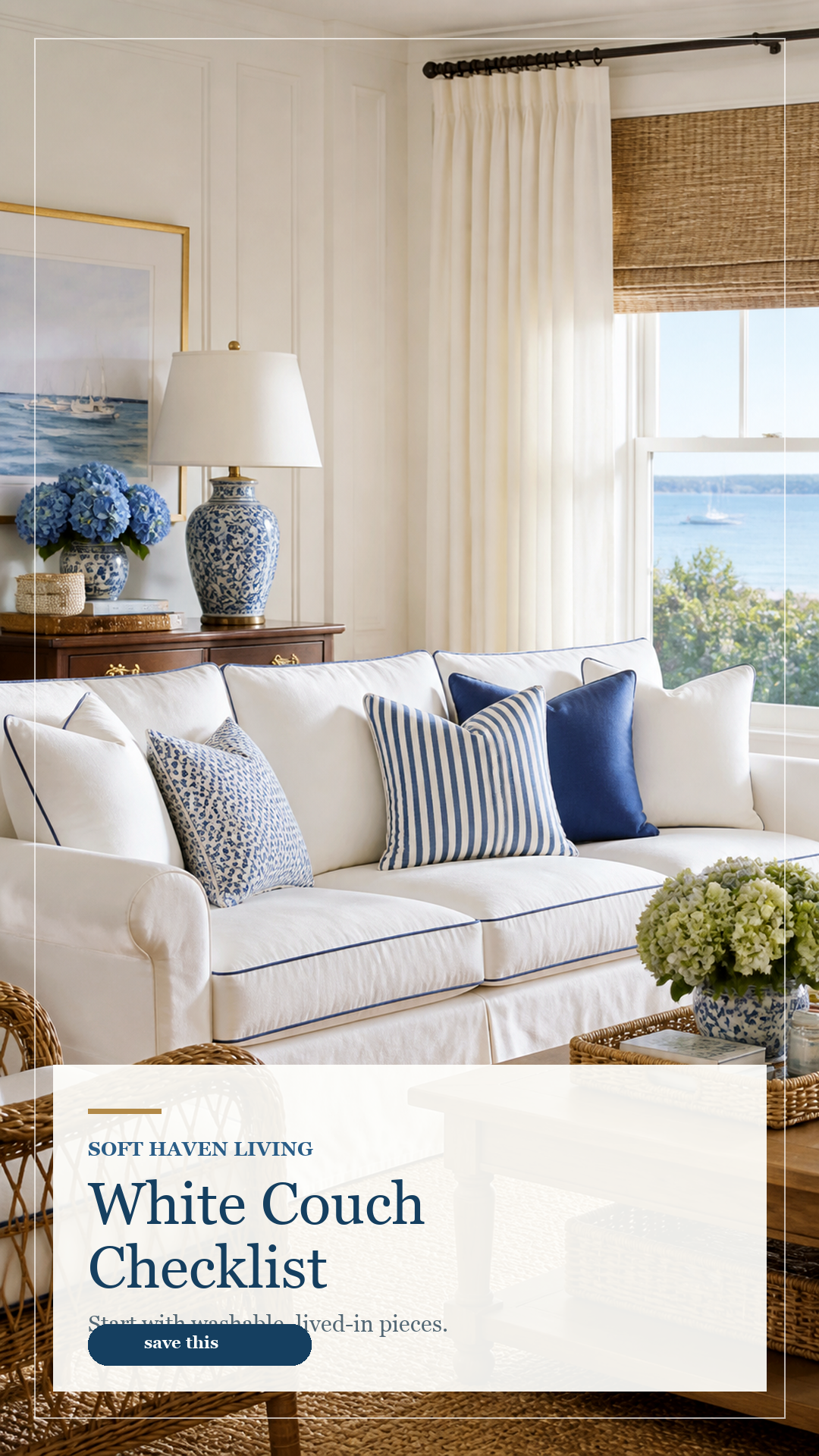 Day 66 / August 5 Story 1 - White Couch Checklist