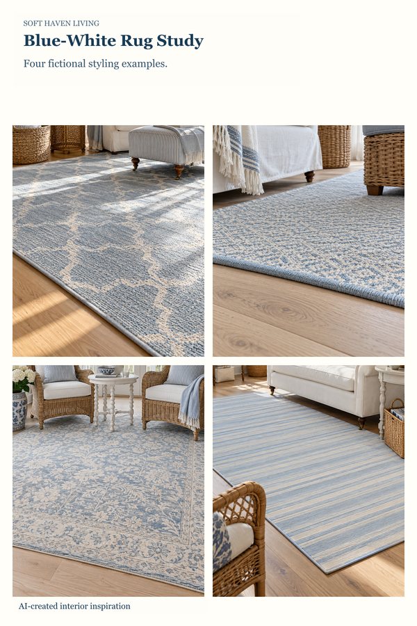Day 139 / October 17 Pin 7: Blue-White Rug Study
